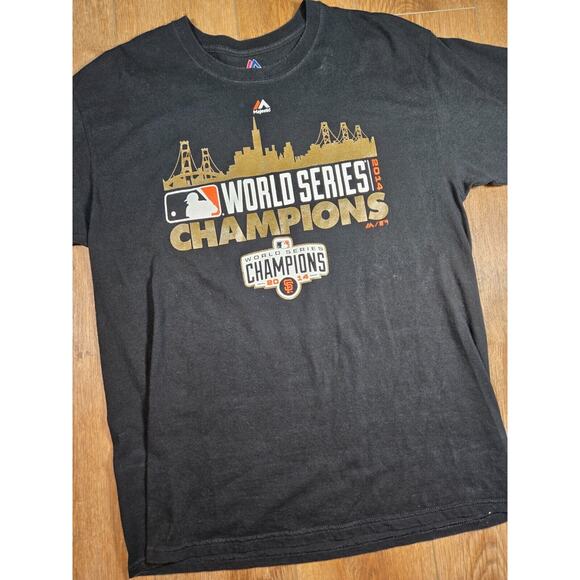 San Francisco Giants 2014 World Series Champions T-Shirt Men's Large MLB - Picture 1 of 8